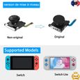 2PCs Joystick Analogique 3D de Remplacement pour Manette Nintendo Joy-Con et Switch Lite,  (2x Noir)-0