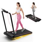 BIGZZIA 4 in 1 Tapis de course Pliable incliné 0-7%, Vitesse réglable 1-8 km/h, Charge max 130kg, Tapis de roulant/Tapis de marche Noir