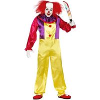 Déguisement de clown tueur adulte - NO NAME - Combinaison brillante et bariolée - Halloween