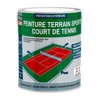Peinture tennis, peinture terrain de sport, rénovation et protection de terrain sportif 2.5L Blanc