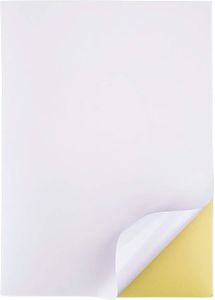 Cartridgeify Papier Autocollant Mat A4 80 Feuilles - Imprimante Laser Et Jet D'Encre