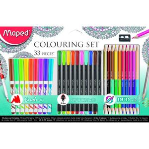 FEUTRES MAPED Coffret de 33 feutres de coloriage