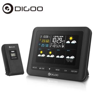 Bo Digoo Dg Th8805 Station Meteo Lcd San Fil Avec Capteur Previsions Du Temps A 5 Jours Barometre Alarme Station Meteo Avis Et Prix Pas Cher Cdiscount