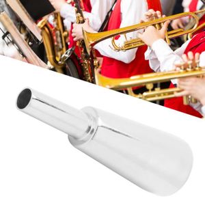 TROMPETTE Dioche Embouchure de Trompette en Métal Solide, Accessoires de Performance pour Instruments de Musique (Argent)