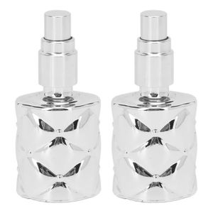 BOUTEILLE - FLACON Drfeify Spray Bouteille Parfum Verre 10ml Portable Argent