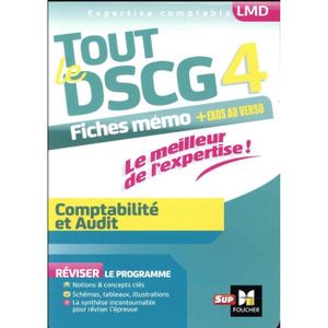 LIVRE COMPTABILITÉ Livre - tout le DSCG 4 ; comptabilité et audit