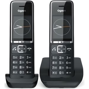 Téléphone fixe GIGASET Téléphone sans fil Comfort 550 Duo Black