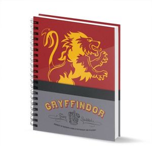 CARNET DE NOTES Carnet Spirales A4 Harry Potter Lion Gryffondor Un