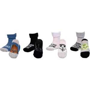 CHAUSSETTES Chaussettes Bébé Naissance Licence  Pack de 4 Paires Star Wars Garçon