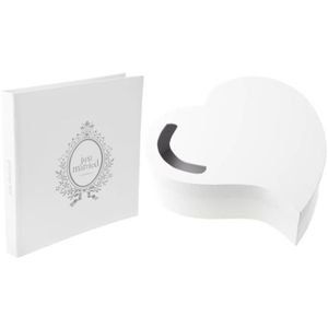 Les Tr/ésors De Lily Love is in The air Q5857 - Tirelire c/éramique Mots damour Blanc - 12x12x5 cm Coeur
