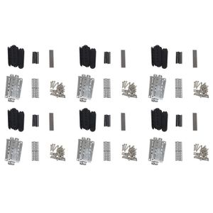 PACK MATÉRIEL DE JEU 6 Set de Kits de Ramassage Humbucker pour Guitare Produisant Des Accessoires - Plaque de Base en Cupronickel - Entretoise - Bobine