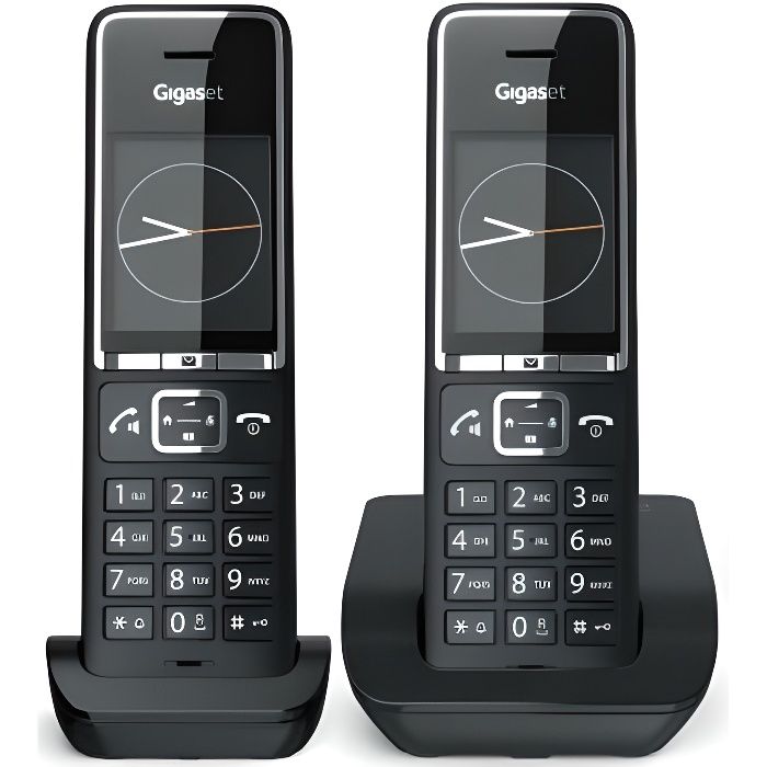 Gigaset Comfort 520A Duo - 2 Téléphone DECT sans Fil avec répondeur -  Design élégant - qualité Audio supérieure - Blocage d'appels - Répertoire