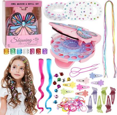 Outil de coiffure - Hair Gemstone Styler - 180 gemmes décoratives - Multicolore - Sûr pour enfants - Jeux - Jouets Outil de coiffure - Hair Gemstone Styler - 180 gemmes décoratives - Multicolore - Sûr pour enfants - Jeux - Jouets