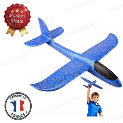 Avion Polystyrène Avec Catapulte – Planeur Mousse 2 Pièces, Jouet Volant Extérieur, Dinosaure, Cadeau Enfant 3-12 Ans (rose Ou Bleu)