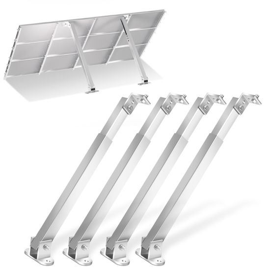 Lot De 4 Supports De Montage Pour Panneau Solaire En Alliage D'aluminium Facile à Installer Pour Toit En étain