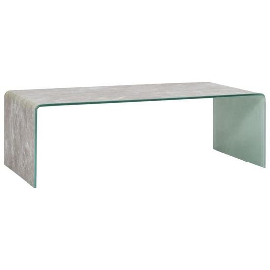 Rétro4111Excellent qualité-Table basse décor scandinave - Table de salon Table de thé Table gigogne Marron Marbre 98 x 45 x 31 cm Ve