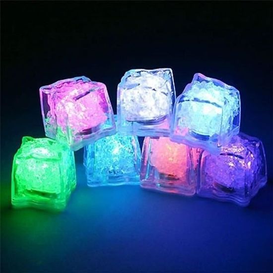Lot De 50 Glaçons Réutilisables Carrés - 2,5 Cm Côté - Couleurs Aléatoires - Parfait Pour Pique-niques, Fêtes, Camping