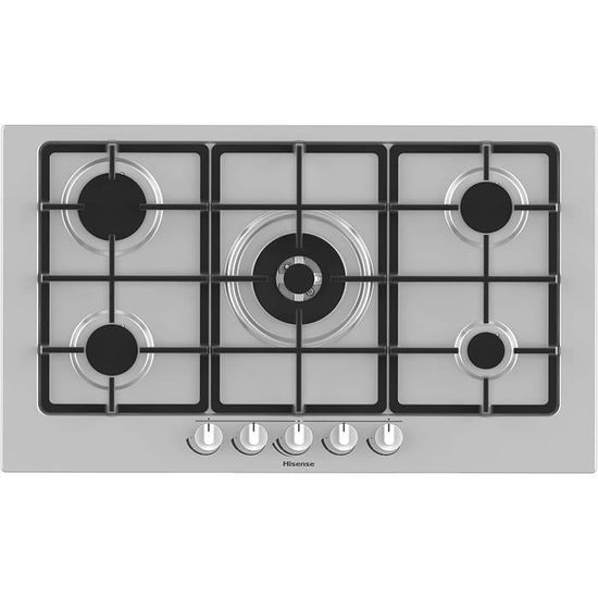 Hisense GM973XF Plan de cuisson à gaz, 5 zones de cuisson, largeur 90