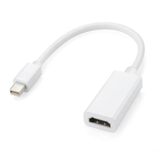 câble adaptateur,Mini DisplayPort Thunderbolt vers HDMI câble adaptateur pour Apple Mac Macbook Air Pro iMac surface pro 3