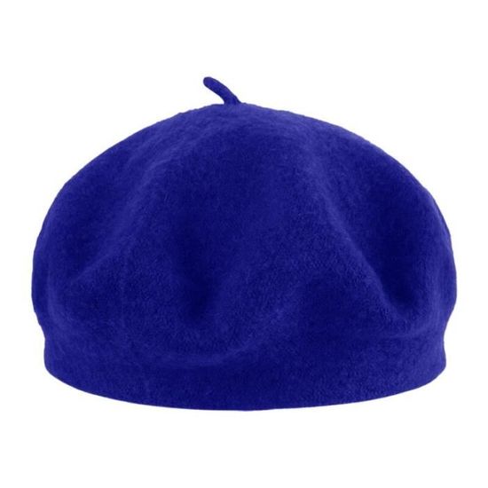 Béret En Laine Pour Femme - Béret Français Classique Souple Et Chaud Pour L'Hiver - Noir