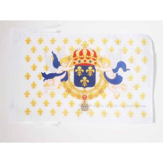 Drapeau Roi De France Fleur De Lys 45x30cm - Royaliste Français Haute Qualité - Maison