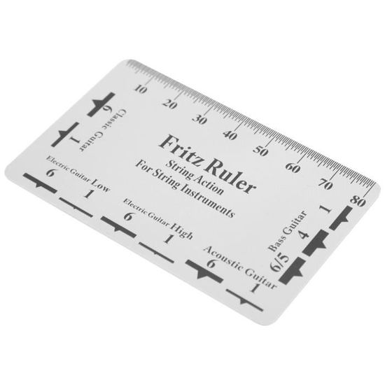 Règle D'action Pour Guitare/basse - Acier Inoxydable - 8,9 X 5,1 Cm - Pour Régler La Hauteur Des Cordes