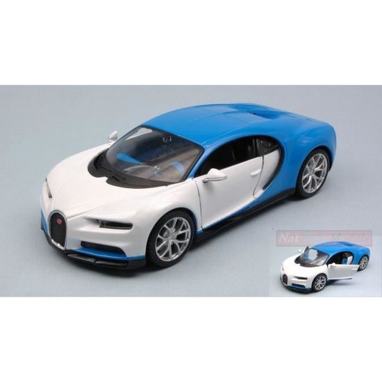 Maisto 1:24 Bugatti Chiron black Diecast Modèle Voiture de Course Véhicule NEW IN BOX