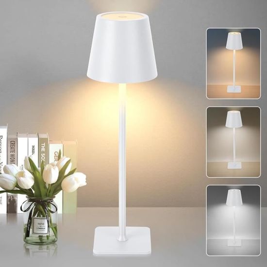Lampe De Table Sans Fil LED Batterie Rgb Tactile Lampe De Bureau Dimmable Ip54