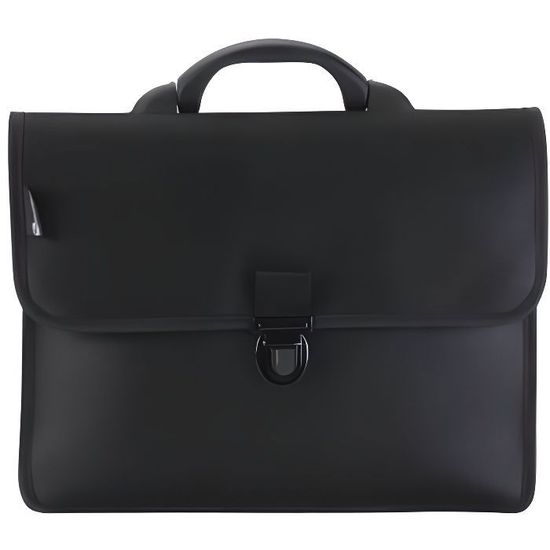 Porte-documents noir MARES I A4 - simili cuir FINE
