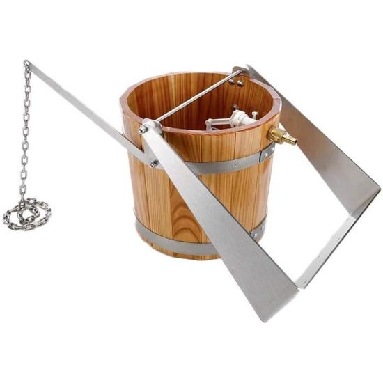 Sauna Douche Jets Cascade Seau Avec Support Pour Montage Mural Ou 