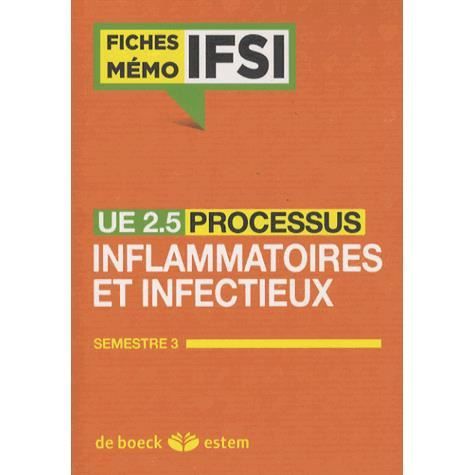 UE 2.5 Les processus inflammatoires et infectieux  Cdiscount Librairie