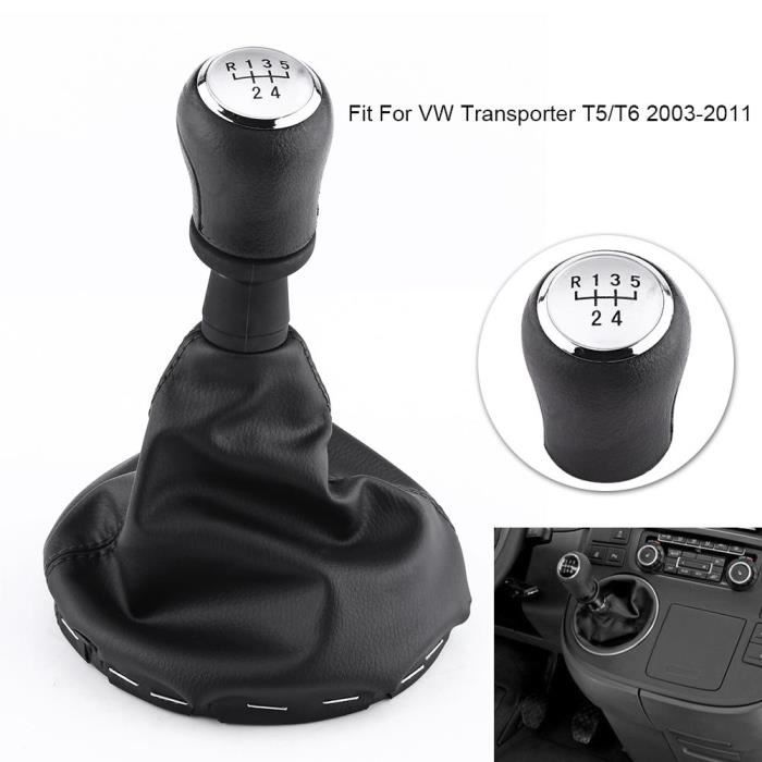 Pommeau et Soufflet pour Levier de Vitesse 5-vitesses pour VW Transporter T5 / T6 (2003-2011)