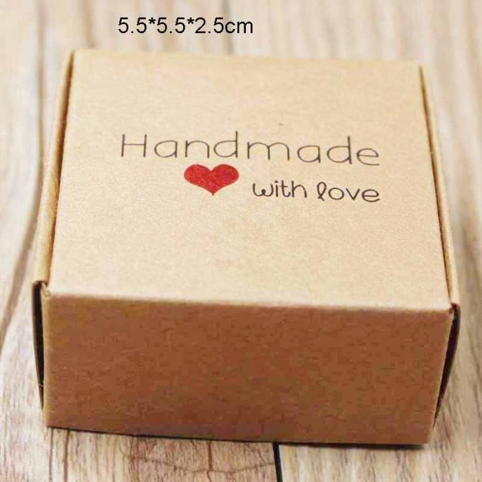 Version box as pic - Feiluan Personnalisé Multi Styles Cadeau-Bonbons-Boîte D'Emballage Bricolage À La Main Avec Amour Carton