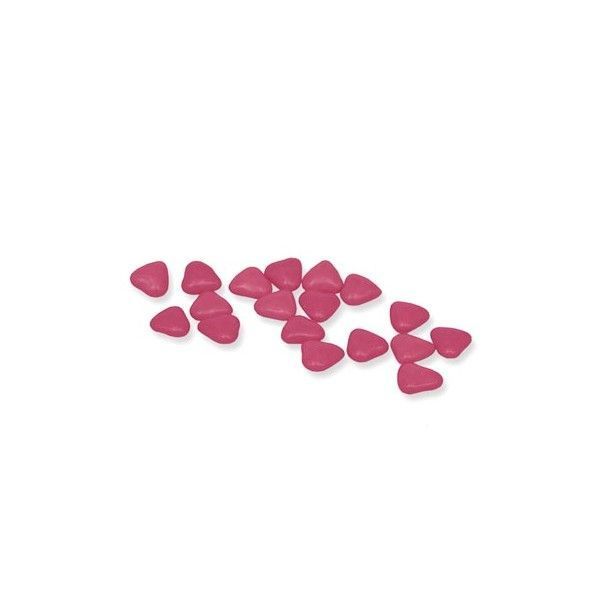 DRAGÉES PETITS COEURS FUCHSIA AU CHOCOLAT 250 G Rose, fuchsia
