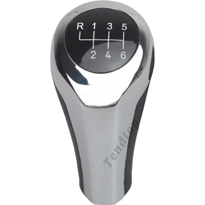 BMWA2R123456 -Pommeau de levier de vitesse en Fiber de carbone, pour BMW série 1 3 5 6 E46 E53 E60 E61 E63 E65 E81 E82 E83 E87 E90 E