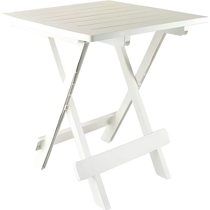 TABLE CAMPING JARDIN PORTABLE PLIANTE DIMENSIONS 50 X 45 X 43 CM POIDS MAX SUPPORTABLE 12 KGS EN PLASTIQUE ( LAVABLE
