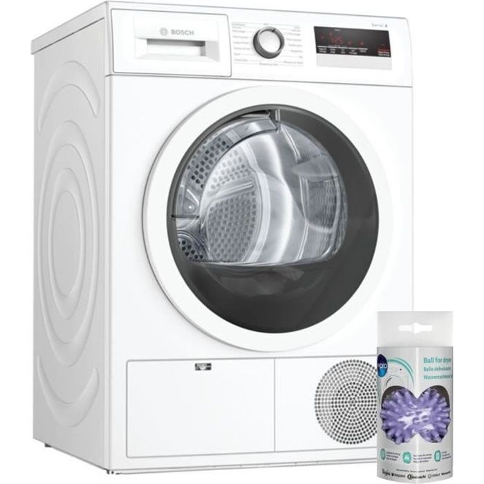 BOSCH Sèche-linge frontal Condensation 7kg B électronique Tambour 112L Autodry 59 Blanc
