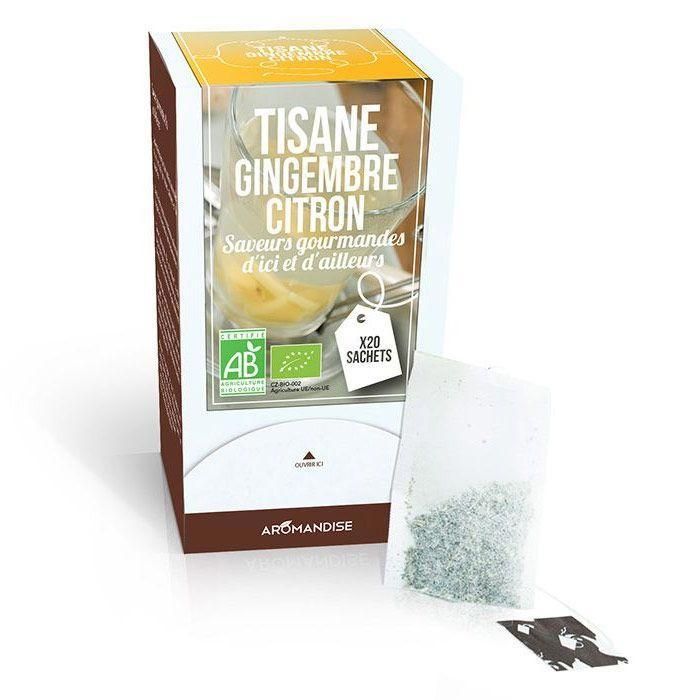 Tisane Bio Gingembre Citron 20 sachets