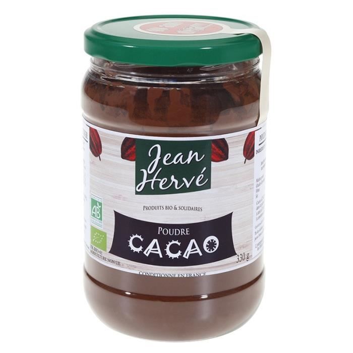 Une poudre de cacao non sucré à utiliser en cuisine ou pour vos petits déjeuners.Poudre cacao St Domingue non dégraissé 330gr