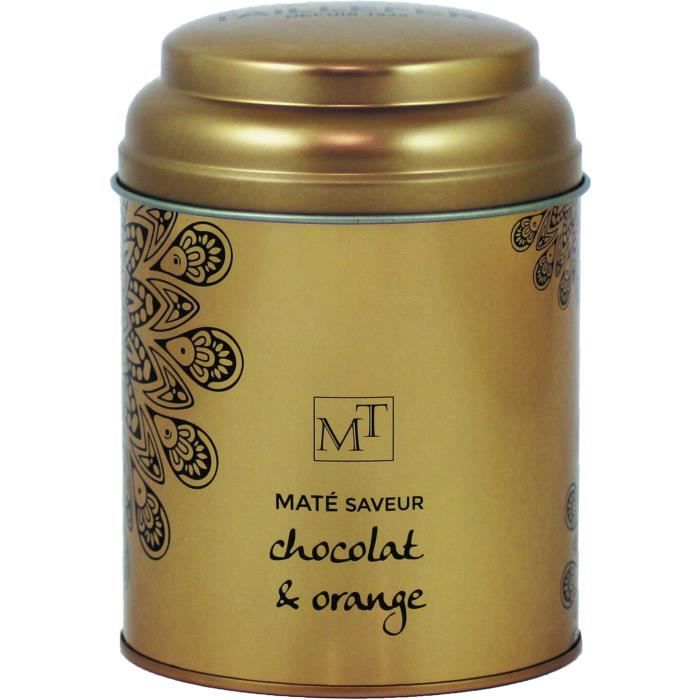 MAISON TAILLEFER Infusion Maté Chocolat Orange Boite Métal 100g Mt