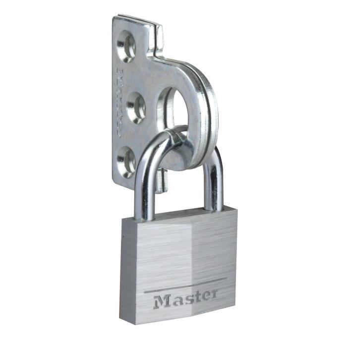 MASTERLOCK Pack œillets plats + cadenas