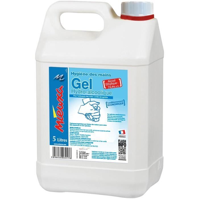 MIEUXA - Gel hydroalcoolique 5l