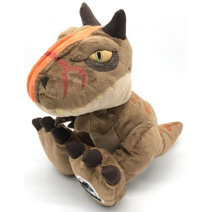 Peluche Dinosaure Carnotaurus Toro 28 cm Dino Brun Doudou Enfant Pour Jurassic World Nouveaute