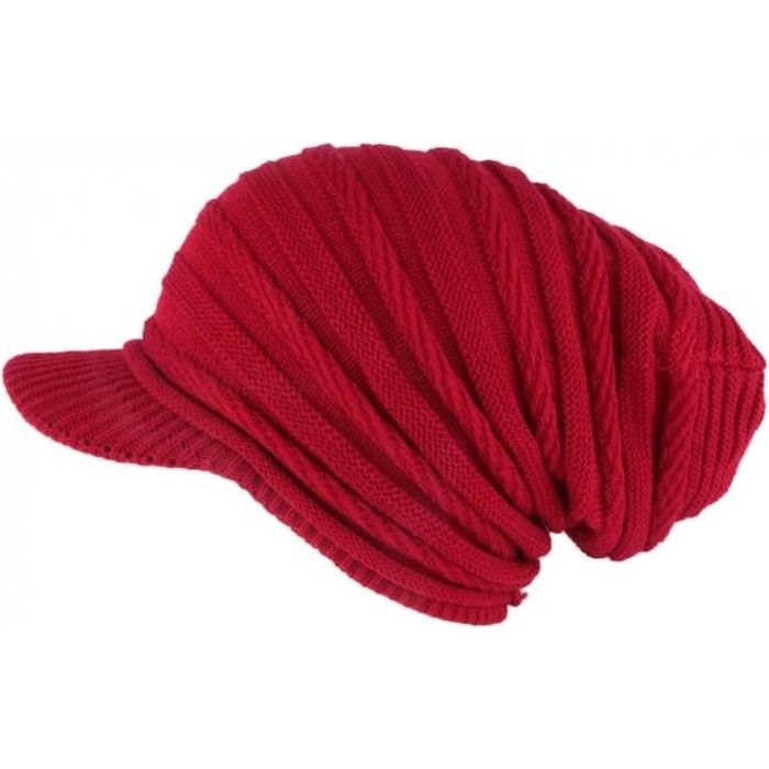 Bonnet Casquette Rasta Rouge Kift Nyls Création - Rouge - Taille unique