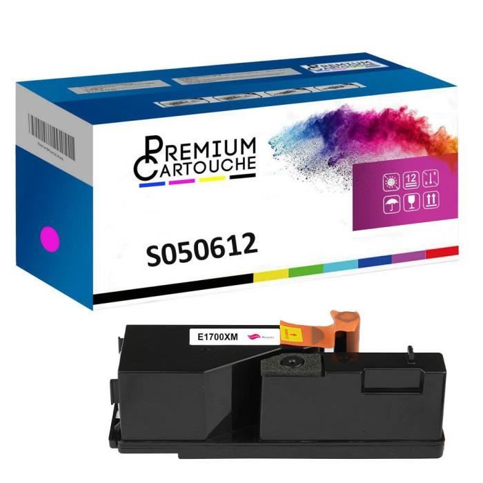 Toner C13S050612 Magenta Compatible pour Epson Aculaser C 1700 Epson Aculaser C 1700 Series Epson Aculaser C 1750 N Epson Aculaser C