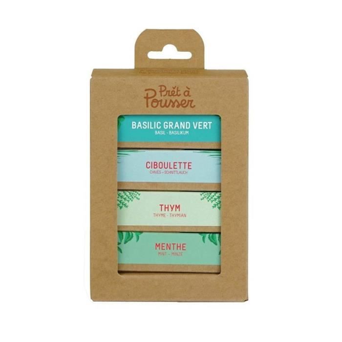 Graines bio - Coffret les indispensables - Prêt à pousser
