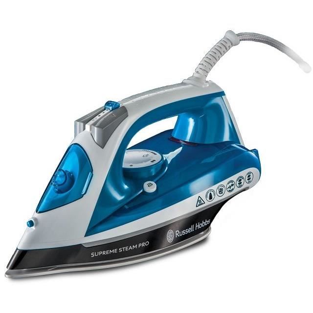 Russell Hobbs 23971-56 Fer à Repasser SupremeSteam Pro 2600W, Semelle Céramique, Fonction Pressing, Ultra Puissant