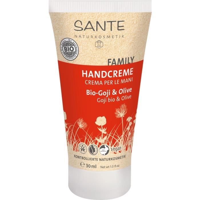 SANTE Crème mains goji BIO et olive - 30 ml