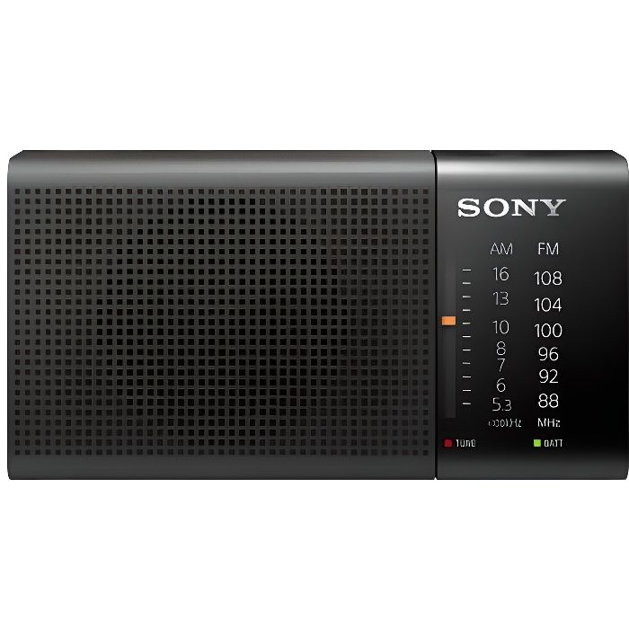 Sony ICF-P36, Portable, Analogique, AM,FM, 87,5 - 108 MHz, 530 - 1605 kHz, 1-voie
