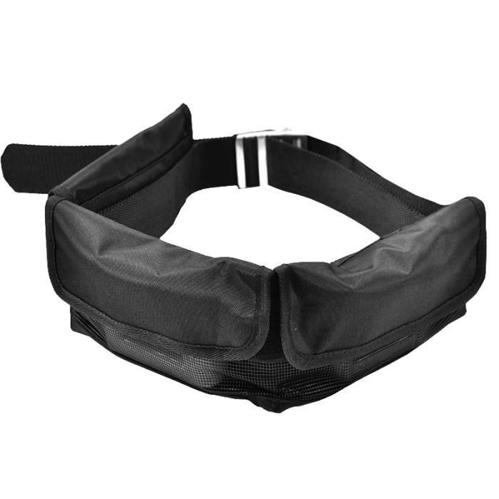 Ceinture De Plongée Self-Plongée Avec Poche Ajustable Imperméable NOIR